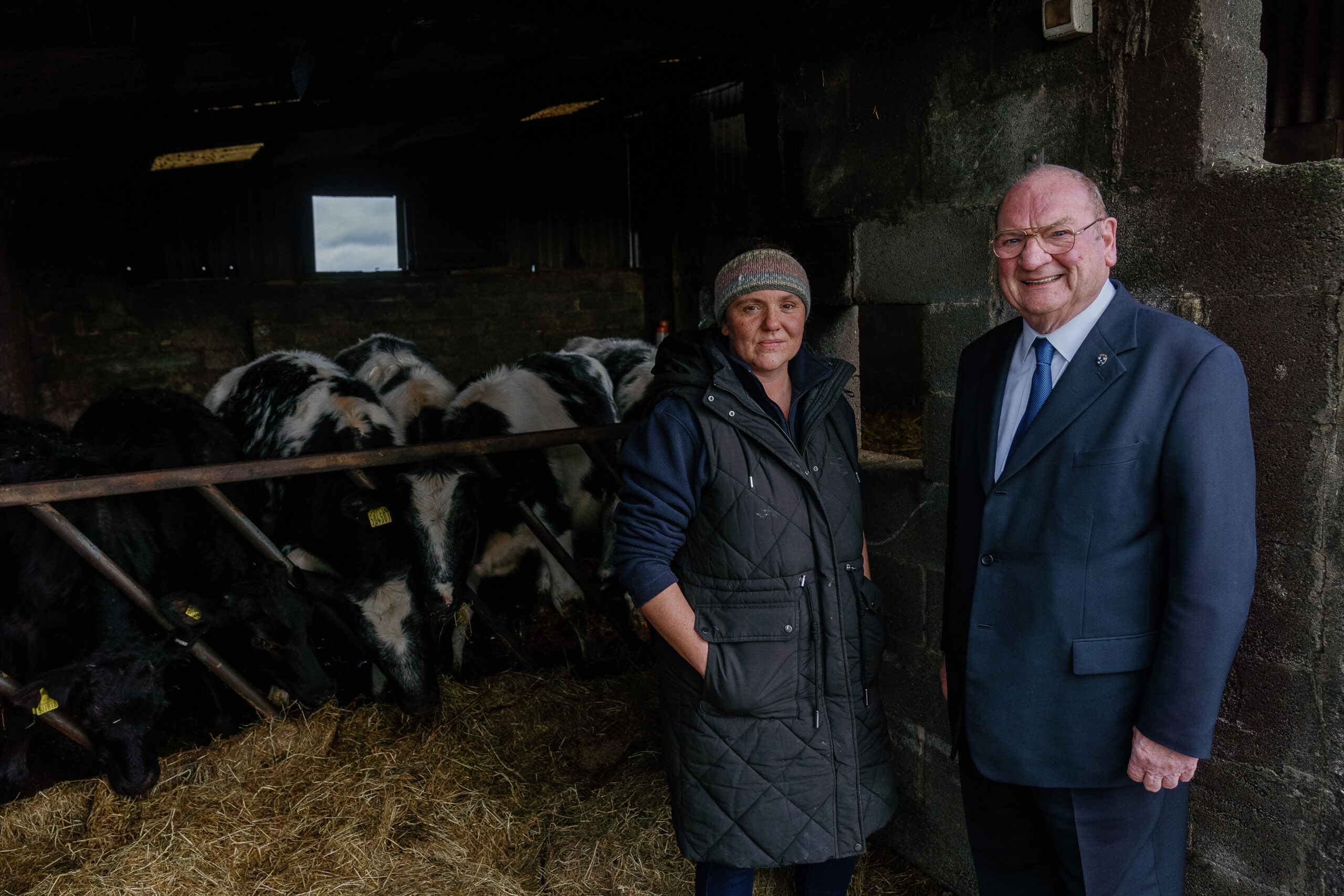 Becky Land and Cllr Ted Henderson